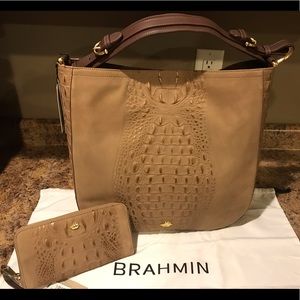 NWT Brahmin Southcoast hobo and wallet